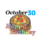 10月17日～10月31日のお誕生日ケーキ（個別スタンプ：23）