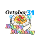 10月17日～10月31日のお誕生日ケーキ（個別スタンプ：24）