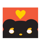 溌剌とした黒熊（個別スタンプ：2）
