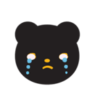 溌剌とした黒熊（個別スタンプ：8）