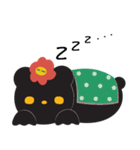 溌剌とした黒熊（個別スタンプ：15）