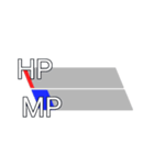 HPゲージとMPゲージ（個別スタンプ：7）