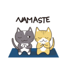 猫と一緒にヨガをやりましょう！（個別スタンプ：2）