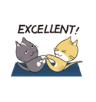 猫と一緒にヨガをやりましょう！（個別スタンプ：7）