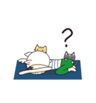 猫と一緒にヨガをやりましょう！（個別スタンプ：27）