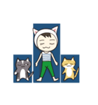 猫と一緒にヨガをやりましょう！（個別スタンプ：31）