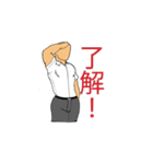 筋肉質な生徒のスタンプ（個別スタンプ：17）