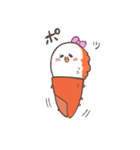 カニのむき美ちゃん（個別スタンプ：3）