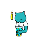 満腹クマ黒（個別スタンプ：19）