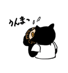 満腹クマ黒（個別スタンプ：27）