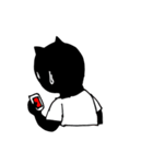 満腹クマ黒（個別スタンプ：29）