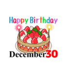 12月17日～12月31日のお誕生日ケーキ（個別スタンプ：23）