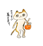 普段使いスタンプ(みけねこ)（個別スタンプ：5）