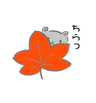 グレーのハムスタースタンプ（個別スタンプ：19）