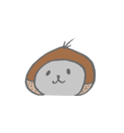 グレーのハムスタースタンプ（個別スタンプ：20）