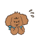 あるふわふわした犬のスタンプ（個別スタンプ：11）