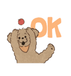 あるふわふわした犬のスタンプ（個別スタンプ：23）
