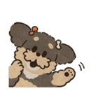 あるふわふわした犬のスタンプ（個別スタンプ：36）