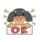 黒ダックス（個別スタンプ：1）