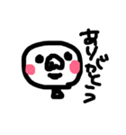 顔キャラ手書き自作スタンプ♥あいさつ付1（個別スタンプ：33）