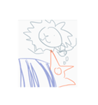 狐とライオン（個別スタンプ：1）
