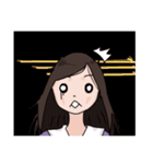 実践的な女の子（個別スタンプ：3）