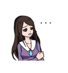 実践的な女の子（個別スタンプ：5）