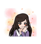 実践的な女の子（個別スタンプ：6）