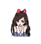 実践的な女の子（個別スタンプ：8）