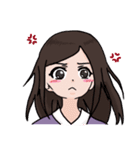 実践的な女の子（個別スタンプ：9）