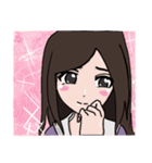 実践的な女の子（個別スタンプ：13）