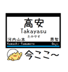 大阪-奈良 大阪線 信貴線 気軽に今この駅！（個別スタンプ：11）