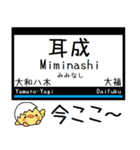 私鉄 大阪線 気軽に今この駅だよ！からまる（個別スタンプ：5）