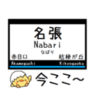 私鉄 大阪線 気軽に今この駅だよ！からまる（個別スタンプ：14）