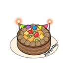1月1日～1月16日のお誕生日ケーキ（個別スタンプ：4）