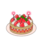 2月17日～2月29日のお誕生日ケーキ（個別スタンプ：3）