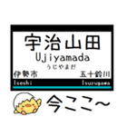 私鉄山田線 鳥羽線 志摩線 気軽に今この駅（個別スタンプ：14）