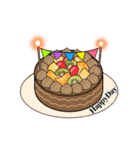 3月1日～3月16日のお誕生日ケーキ（個別スタンプ：3）