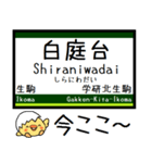 私鉄 けいはんな線 生駒線 気軽に今この駅（個別スタンプ：6）