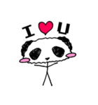 Stick figure panda 2（個別スタンプ：1）