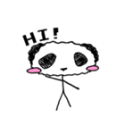Stick figure panda 2（個別スタンプ：2）