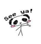 Stick figure panda 2（個別スタンプ：3）