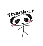 Stick figure panda 2（個別スタンプ：4）