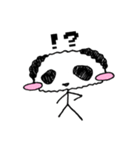Stick figure panda 2（個別スタンプ：12）