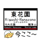 私鉄 難波線 奈良線 気軽に今この駅だよ！（個別スタンプ：12）