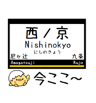 私鉄奈良 橿原線 天理線 気軽に今この駅！（個別スタンプ：3）