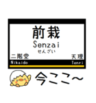 私鉄奈良 橿原線 天理線 気軽に今この駅！（個別スタンプ：19）