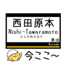 私鉄奈良 橿原線 天理線 気軽に今この駅！（個別スタンプ：21）