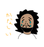 アフロ君スタンプ。（個別スタンプ：4）