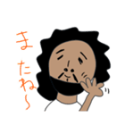 アフロ君スタンプ。（個別スタンプ：6）